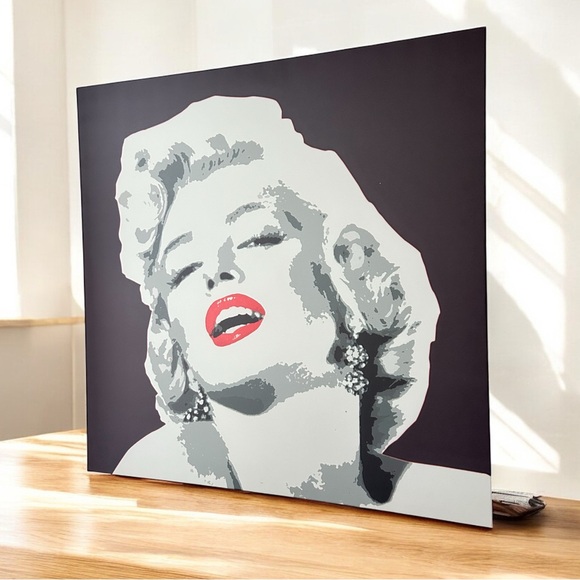 Pop Art Style Portrait Canvas 35.5 x 35.5 inches Marylin Monroe